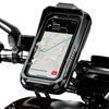 Waterproof Motorcycle Phone Holder Bike Phone Mount Case Bag Mobile Holder 360° Rotation Aluminium Base for 4.7"-7.2"