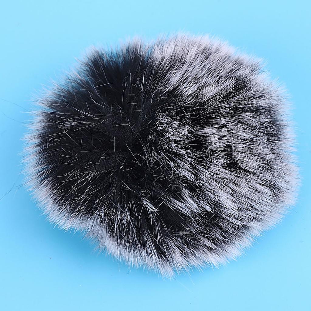Durable Black Microphone Furry Cover Windscreen Windshield Muff Fur for Wm6 WM8 M1