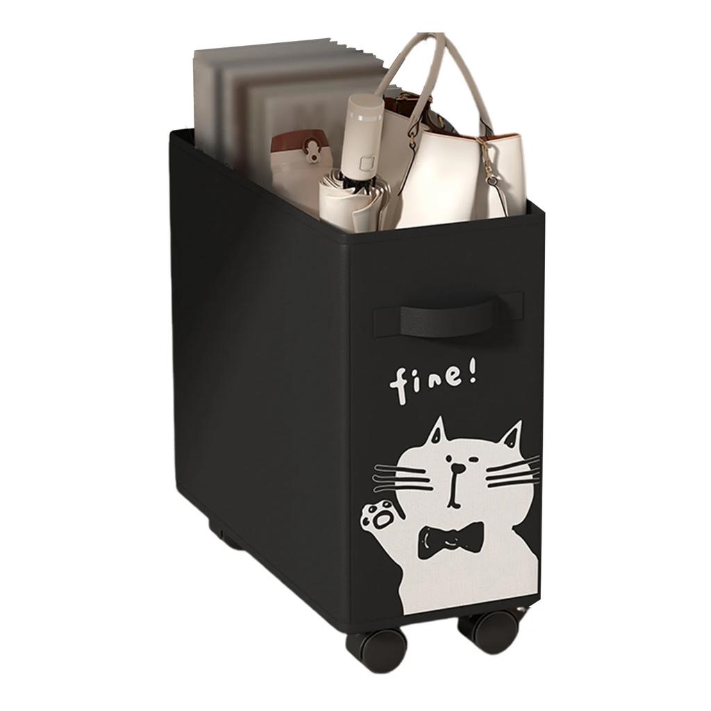 40cm Folding Laundry Basket Large Capacity Storage Box With Roller For Clothes Fitness Equipment Snack Toy Office Organizer Box