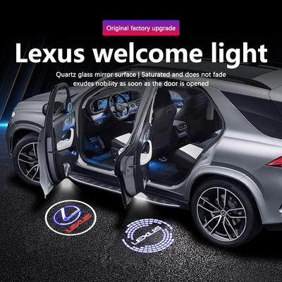 Для IS FSPORT IS250 IS300 IS350 UX UX300h UX260h UX200 Светодиодный проектор логотипа приветствия на дверь автомобиля, светильник-призрак, аксессуар