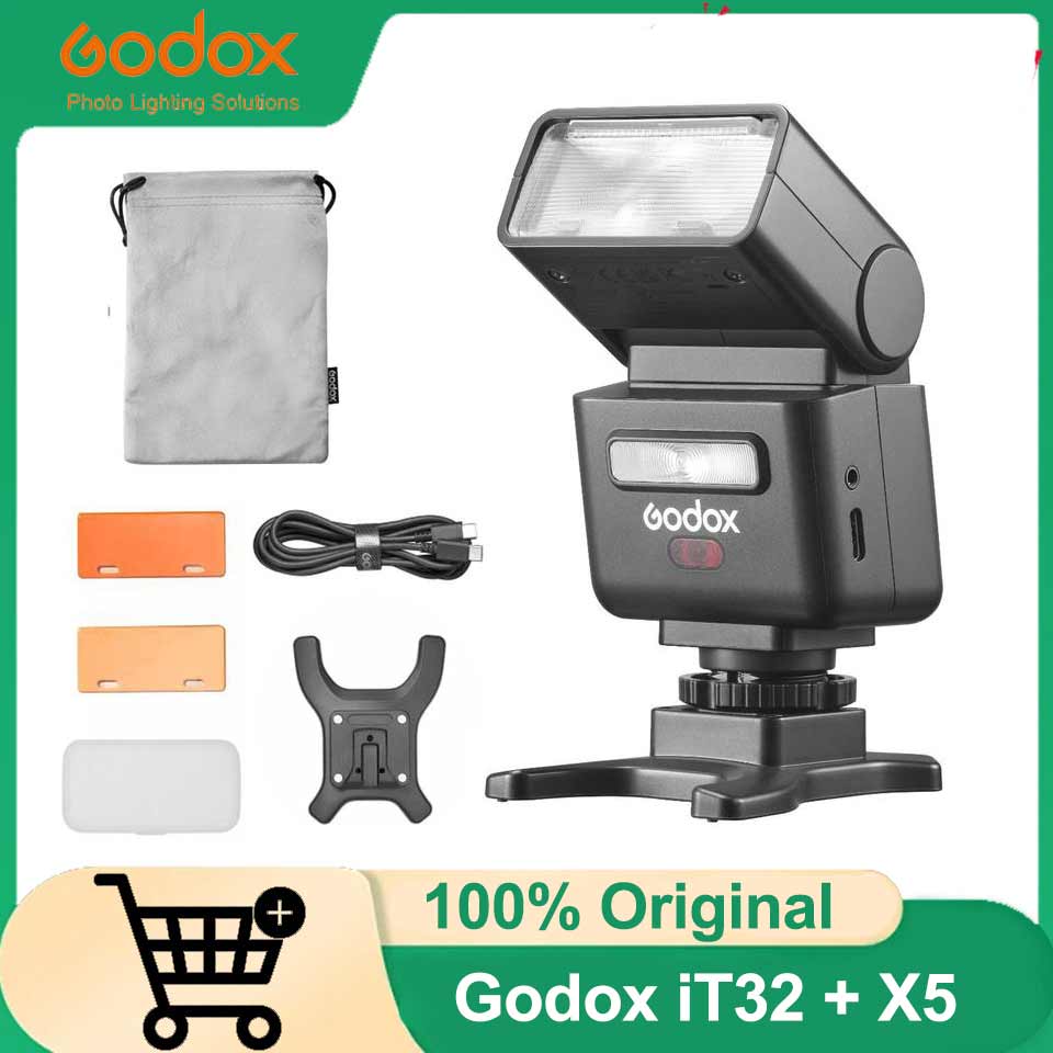 (Do Brasil)Godox IT32 X5 C/S/N Camera Flash Wireless Flash Trigger TTL IFlash Pocket Flash For Sony Canon Nikon Fuji Olympus