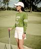 Mongbirdy Golf Костяной Свитер с Круглым Вырезом для Гольфа Зеленый