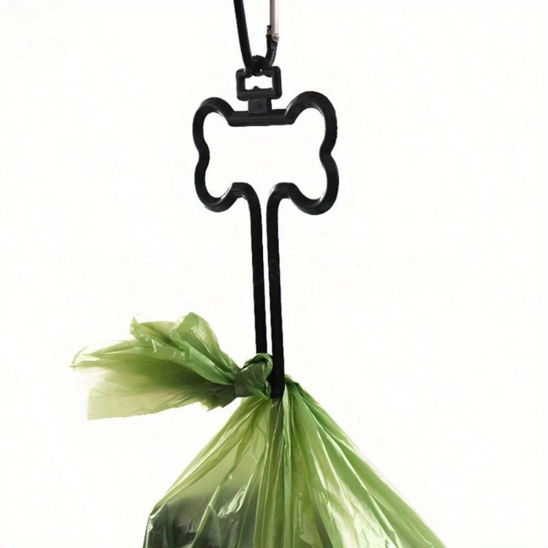 Зажим для пакетов для собачьих экскрементов Hands-Free - АБС + Костяной Пластик, Прочный Держатель для Мусорных Пакетов для Уборки Питомца, Удобный Держатель Во Время Прогулок