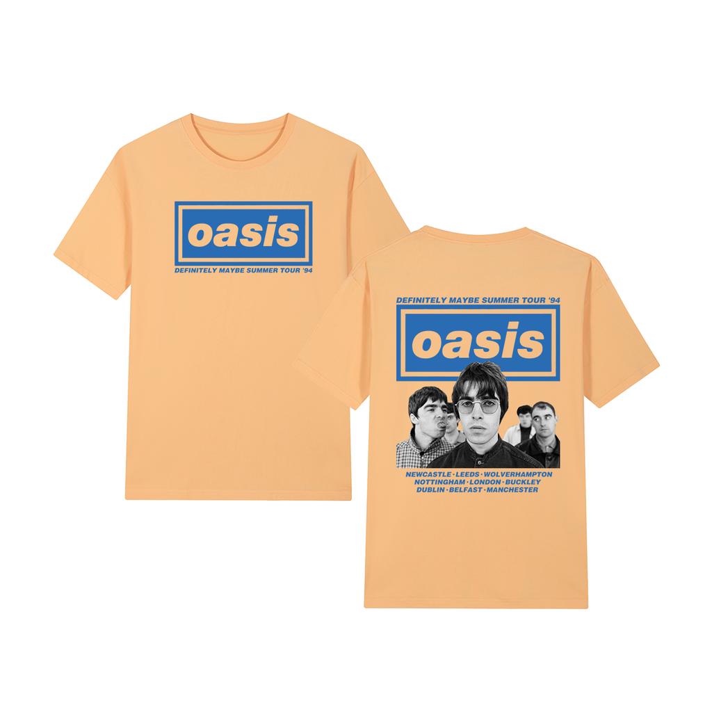 Definitely Maybe Oasi Band Logo Vintage T-shirt Fashion Casual Y2K Cotton Men T Shirt New Tee Tshirt Womens Tops