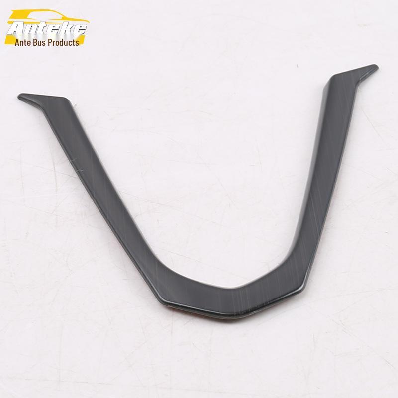 XT4 Steering Wheel 6 O'Clock Position Bright Ring Decorative Frame & Center Console Dashboard Sticker for 18 Models