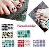 Toe Nail Stickers For Summer Sandals Full Wraps Toe Nail Polish Sticke