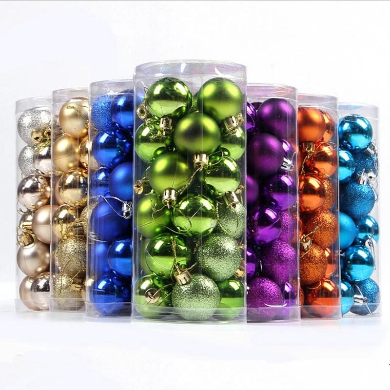 Christmas Tree Decoration 36Pcs 3CM Christmas Balls Pendant Ornaments Party Accessory Home Decor Navidad 2027 New Year Gifts