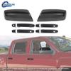 Для 14-18 Chevy Silverado /GMC-SIERRA Отделка крышек зеркал и дверных ручек из углеродного волокна