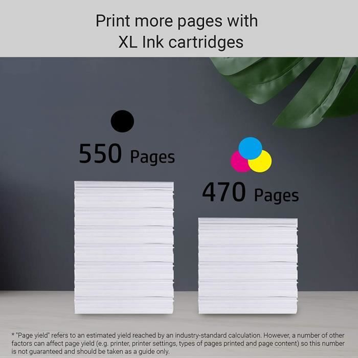 Kamo 502XL Cartouches d'encre Multipack Compatible avec Epson 502 502XL Cartouches; Expression Home XP-5100, XP-5105; Workforce 196