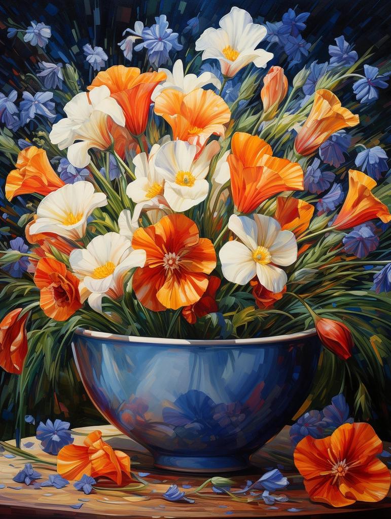 DIY Алмазная вышивка Цветок ромашки Рукоделие Картина Пион Ваза Стразы Картина Пейзаж Мозаика Настенный декор