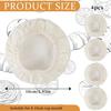 4 Pack Sourdough Starter Jar Cover Cloth, Reble Linen Covers Elastic Sourdough Starter Container Washable Breathable Cotton Cloth Bowl Lid for Mason