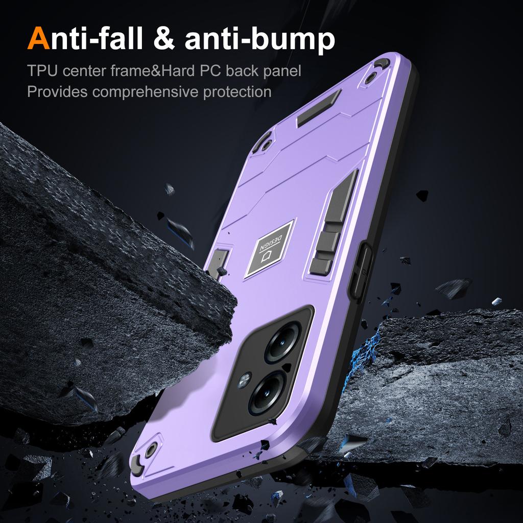 For Motorola Moto G14 4G Phone Case TPU+PC Shock-Absorbing Cover