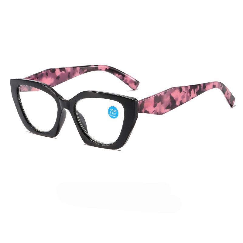 Cat Eye Vintage Reading Glasses Women Myopia Customize Prescription Anti Blue Light Blocking Optical Leopard Eyeglasses Frame