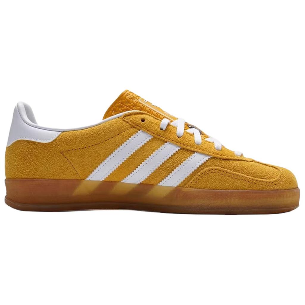 adidas Оригиналы GAZELLE INDOOR Низкие немецкие армейские кроссовки Женские Желтые KH6037