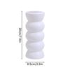 Nordic White Flower Vase Simple Flower Pot Storage Bottle Imitation Creative Flower Pot Home Wedding Decoration Ornament