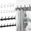Черный свод Глазурованный Настенная вешалка для одежды Крючки из нержавеющей стали Вешалка Одежда