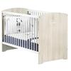 Детская кроватка с прутьями - 120 x 60 см - Babyprice Smile - Бук