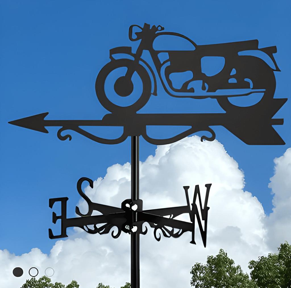 Декоративный железный флюгер - наружное украшение для металлической крыши