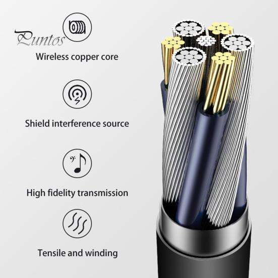 Проводные наушники, универсальные внутриканальные наушники с HIFI Sound Surround Bass, встроенным микрофоном с шумоподавлением, наушники 3,5 мм