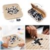 Portable Wooden Go Game Strategy Board Game for Family Fun Gobang Gomoku Foldable Board Case Set Travel Game