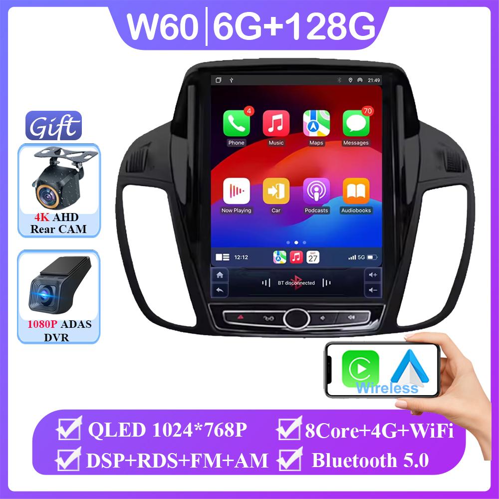 Android 14 для Ford KUGA C-max Escape 2013 - 2015 Стиль Tesla Навигация Автомобильный GPS Авто Радио Стерео Автомобильный Мультимедийный Плеер Без 5G