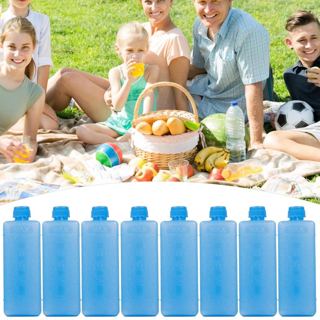 8pcs Ice Freezer Packs For Coolers Long Lasting Extra Cold Cooling Crystal Freeze Box Accessories For Home Kitchen Drink Food