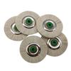 5Pcs Dental Laboratory Materials Latch Polishing Brush Wheel Rotary Tools Lab White Goat Hair Buff 48mm Micro Motor Dentistry