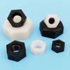 Black White Metric Threaded Bolt Screw M3 M4 M5 M6 M8 20/50pcs Brand New Durable Nylon Plastic Insulation Hex Hexagon Nut