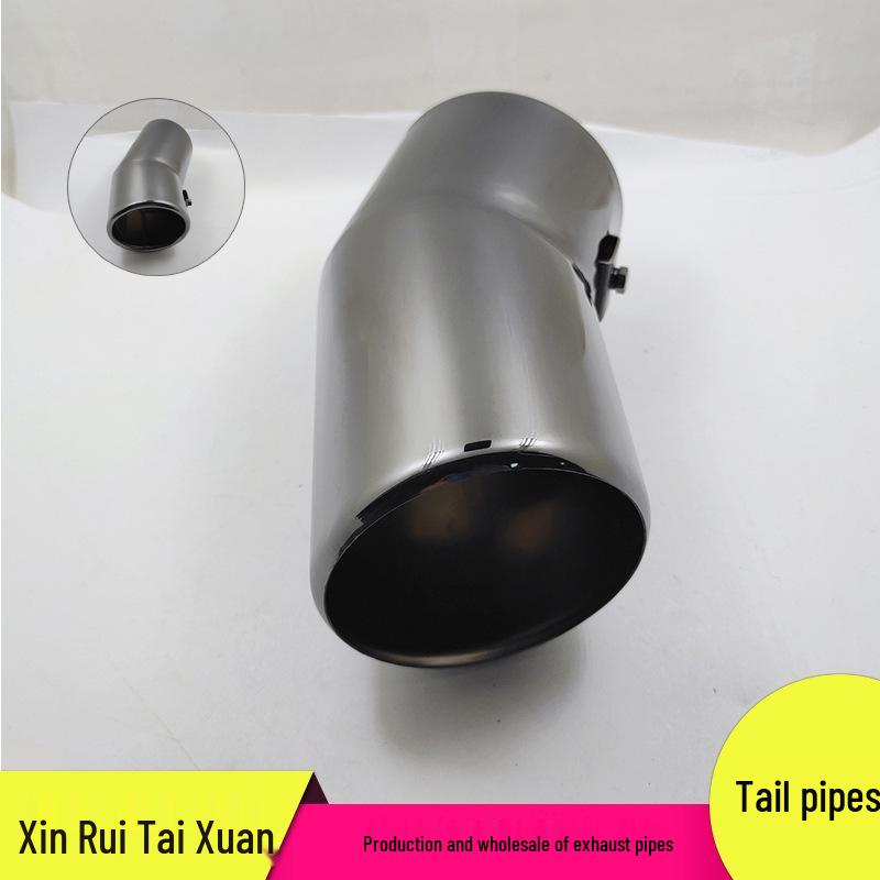 Land Cruiser LC200 Titanium Black Clamped Tailpipe Exhaust Modification