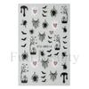New nail art stickers ins Halloween love spider web cute little ghost spider thin and tough nail stickers