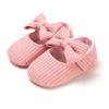 Cute Bow Baby Girl Shoes Knitted Soft Sole Cotton Newborn Non-Slip Newborn Shoes Infant Toddler First Walker Soft Shoes