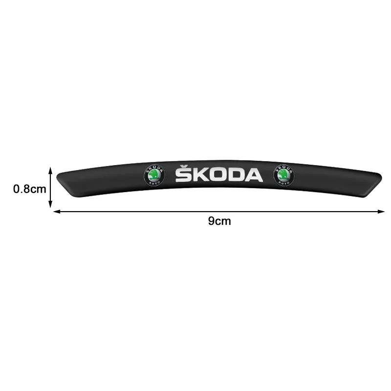 DPO3 Car Wheel Rim Badge Creative Decoration Decals Styling Auto Aluminum Trim Sticker for Skoda fabia octavia Rapid kodiaq superb A5