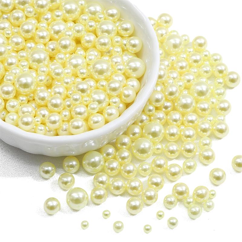200 шт., 3-8 мм, цветные бусины из АБС-пластика, круглые искусственные жемчужные бусины для самостоятельного изготовления ювелирных изделий, украшения дома, художественный искусственный жемчуг для наполнителей ваз