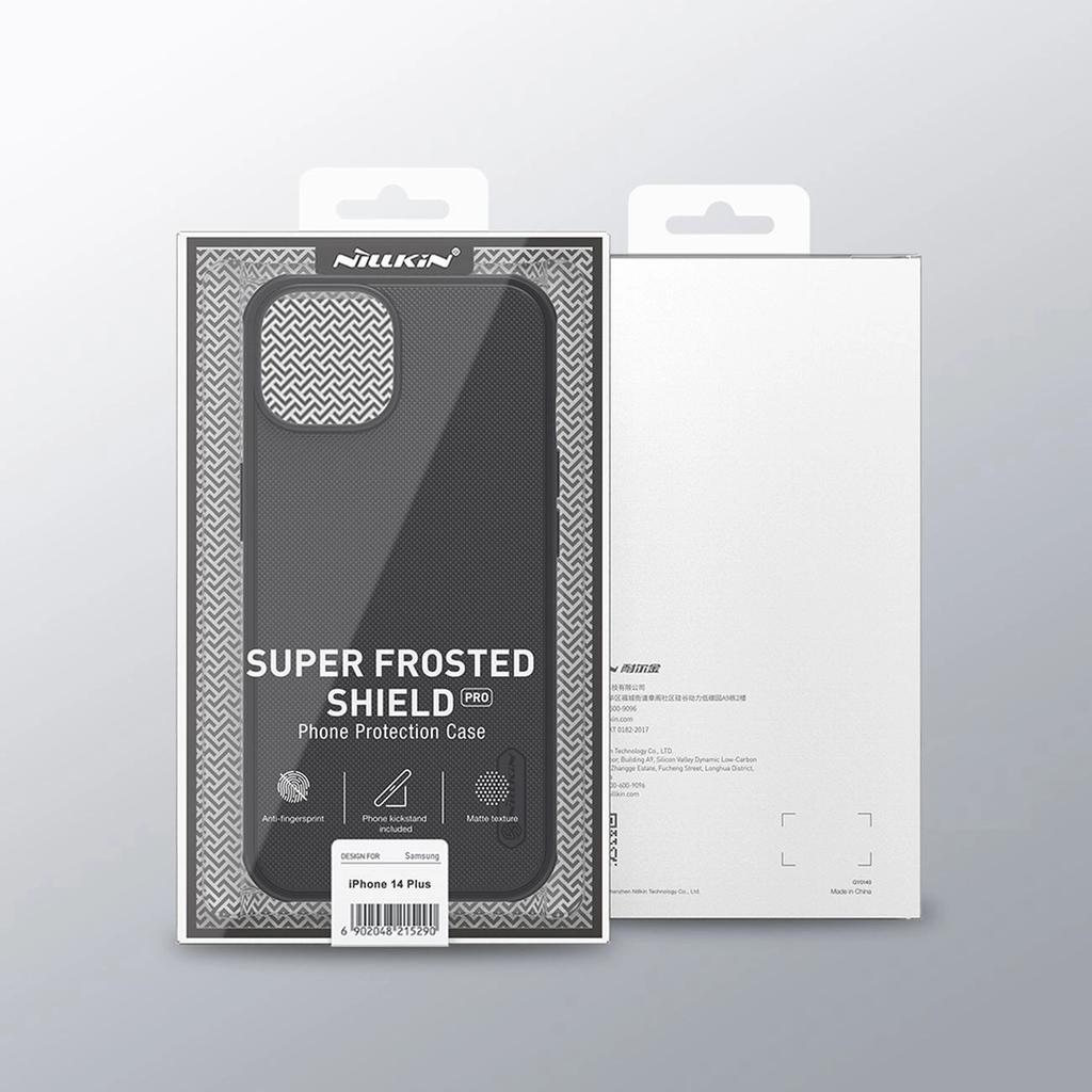 Nillkin Super Frosted Shield Pro Etui Iphone 14 Plus Pokrowiec Na Tył Plecki Niebieski