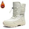 Winter Women Ankle Boots Keep Warm Women's Snow Boots Outdoor Slip On Platform Women's Hiking Boots Thickened Plush Women Boots