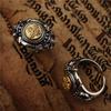 Thai Anemone Capricorn Ring Men's Trendy Personality Domineering Student Punk Retro Rotatable Open Ring