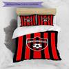 Star Soccer Emblem Printed Pattern Duvet Cover Set – includes 1 duvet cover and 2 matching pillowcases Bedroom decor Christmas gifts