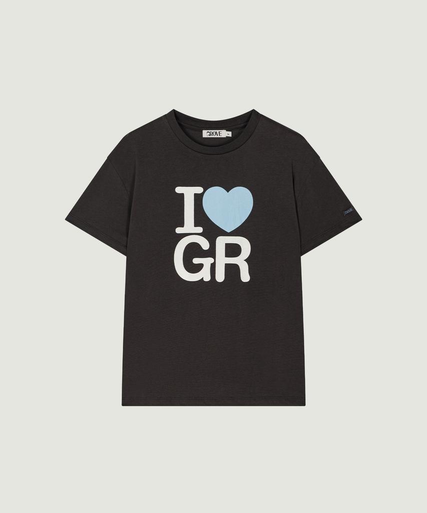 GROVE I Love Gr T-Shirt Over-Fit (Grey)