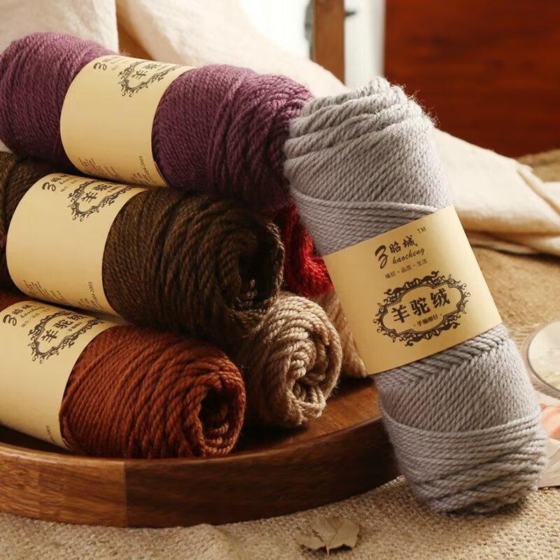 Шарф-подушка из альпаки ручной вязки – Средней толщины, Мягкий, Сделай сам, Крючком