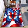 American Flag Butterfly carpet Non-slip rug suitable for living room and bedroom sofas