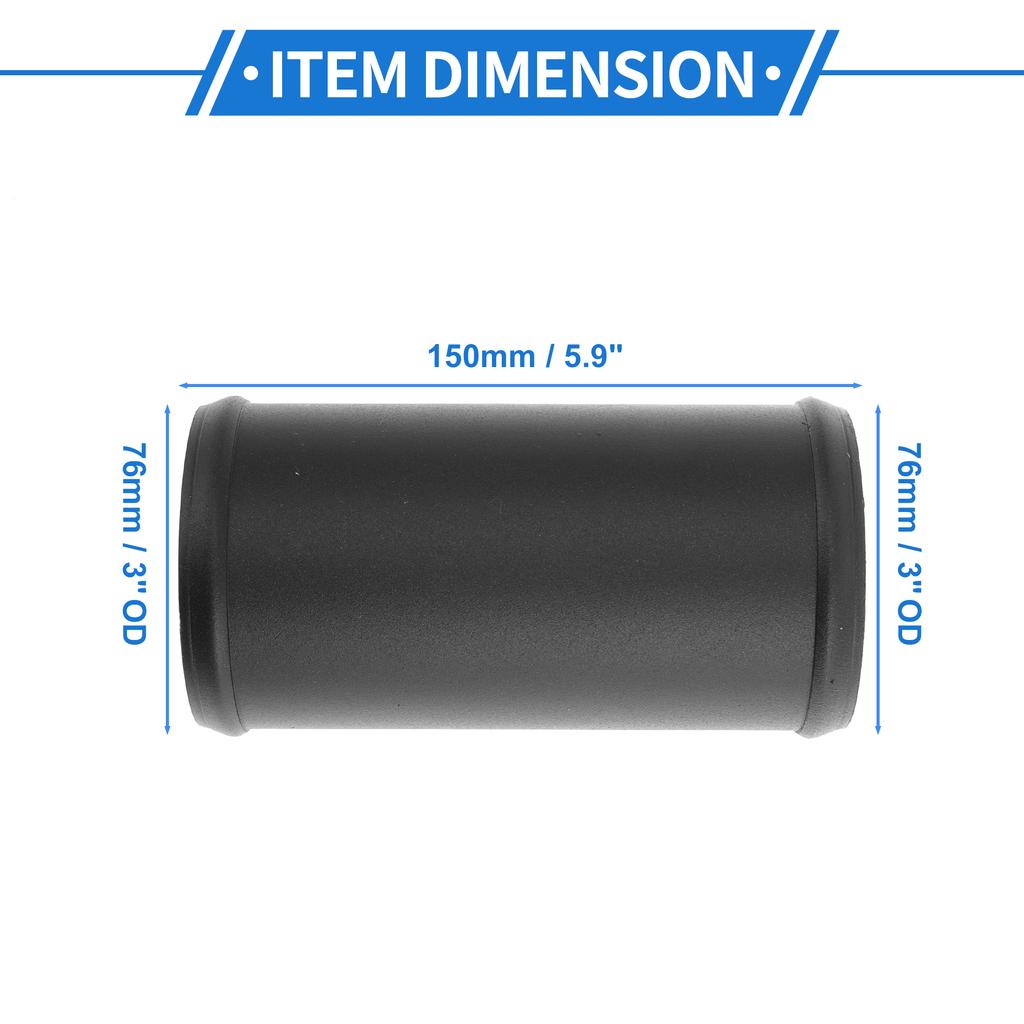 X Autohaux Universal Straight 6064 Aluminum Alloy Tube 51/57/64/76/83/89/95/102/127mm OD 150mm Length Air Intake Connection Hose