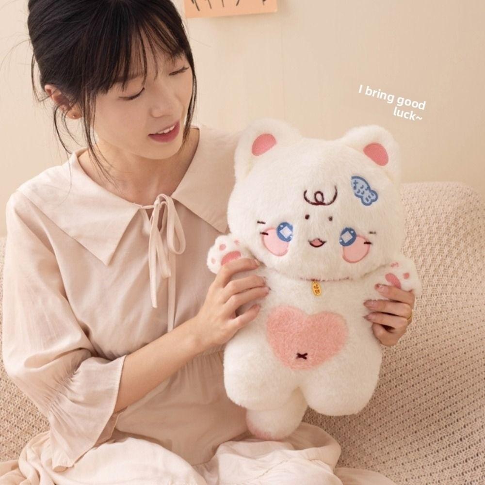 PP Хлопок Милые Плюшевые Игрушки Кошки Привлекают Богатство Плюшевая Кукла Черная Кошка Дети Девочка