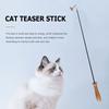 Interactive Cat Feather Toy Feather Teaser Stick Wand Interactive Catcher Teaser for Cat Kitten Having Fun Exerciser Playing