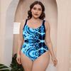 3XL 4XL Plus Size Bikinis 2025 Woman Summer Floral Print Brazilian Swimwear One Piece Swimsuit Backless Sexy Bathing Suits