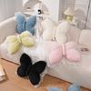 Butterfly Throw Pillow Cuddly Butterfly Pillow with Lace Ruffle Decorative Sofa Couch Pillow for Home Living Room Bedroom Decor
