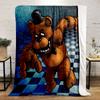 Freddy Fazbear Animatronic Blanket bedroom Blanket for Livingroom Couch lunch break Soft Cozy throw for Friend's festival Gift