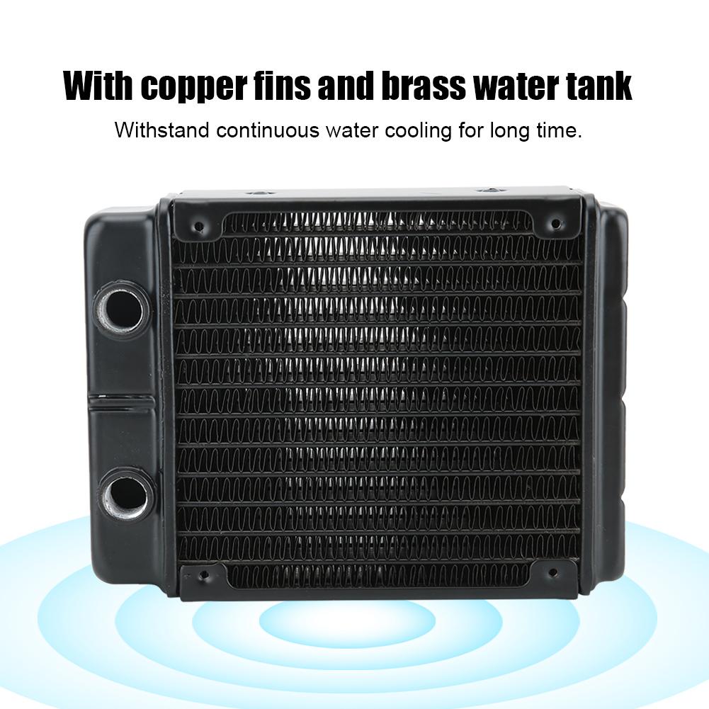 Water Cooling Radiator Double Core Heat Sink Computer Replacement Accessory for Beauty