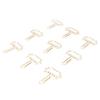 100Pcs Cute Paper Clips Metal Electroplating Multifunction Small Planner Clips with Storage Box for 