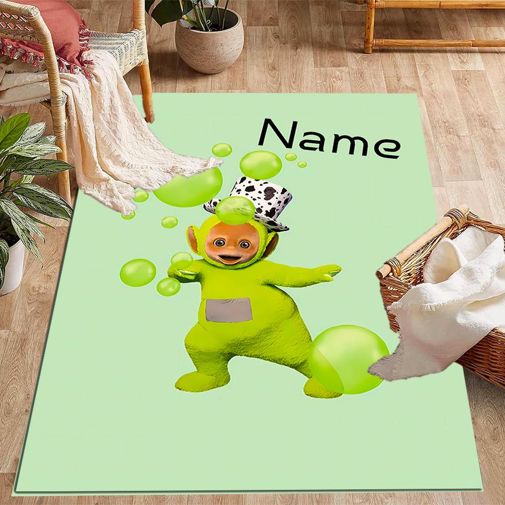 Green Alien Adventure Personalized Name Carpet Design for Outdoor Hallway Dining Room Kitchen Anti-slip Rug Decorate Offices