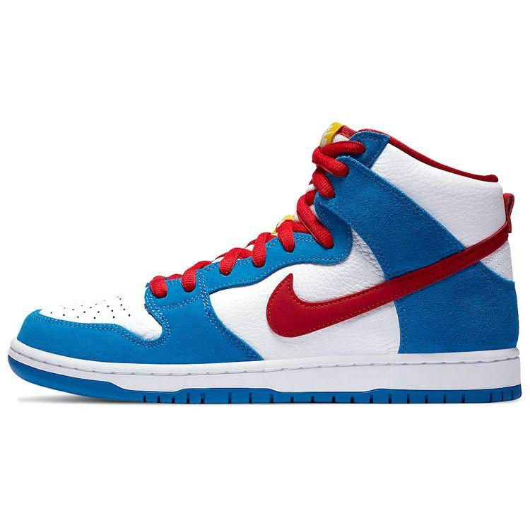 Nike Dunk High SB Doraemon Unisex Sneakers Blue Light-Photo-Blue Speed-Yellow CI2692-400